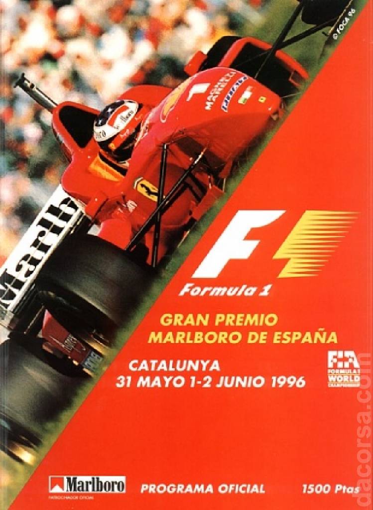 Image representing Gran Premio Marlboro de Espana 1996, FIA Formula One World Championship round 07, Spain, 31 May - 2 June 1996