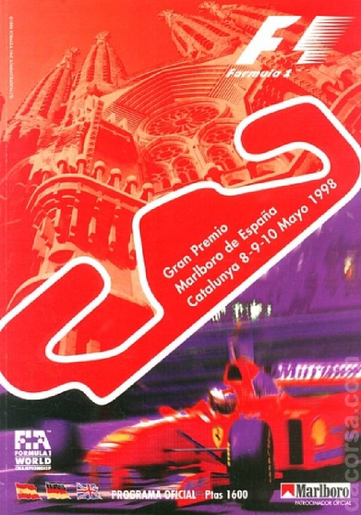Poster of Gran Premio Marlboro de Espana 1998, FIA Formula One World Championship round 05, Spain, 8 - 10 May 1998