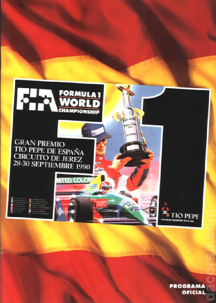 Image representing Gran Premio Tio Pepe de Espana 1990, FIA Formula One World Championship round 14, Spain, 28 - 30 September 1990