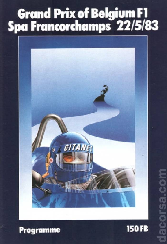 Poster of Grand Prix de Belgique 1983, FIA Formula One World Championship round 06, Belgium, 22 May 1983
