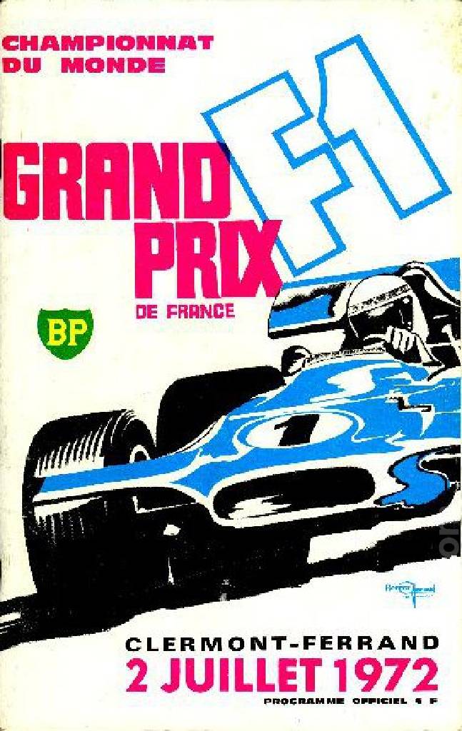 Poster of Grand Prix de France 1972, FIA Formula One World Championship round 06, France, 2 July 1972