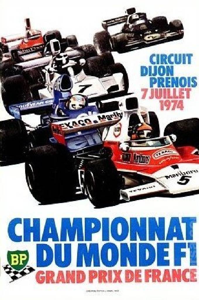 Poster of Grand Prix de France 1974, FIA Formula One World Championship round 09, France, 7 July 1974