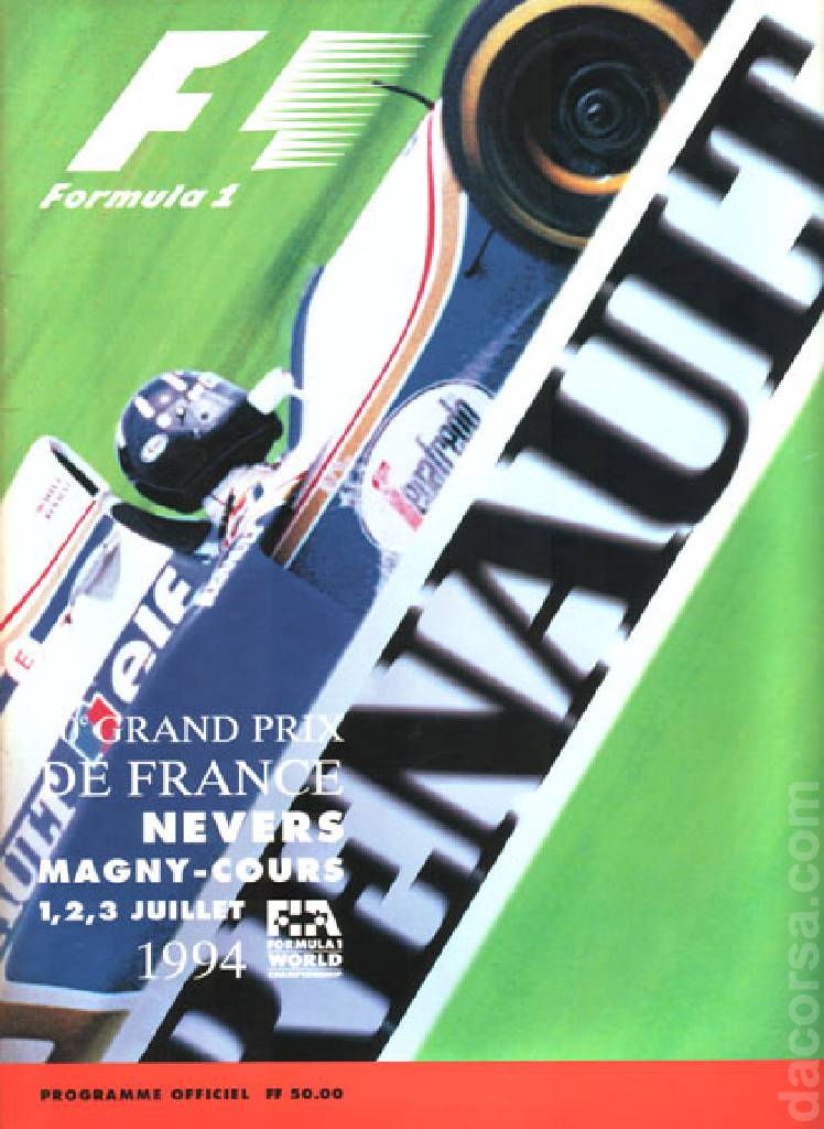 Image representing Grand Prix de France 1994, FIA Formula One World Championship round 07, France, 1 - 3 July 1994