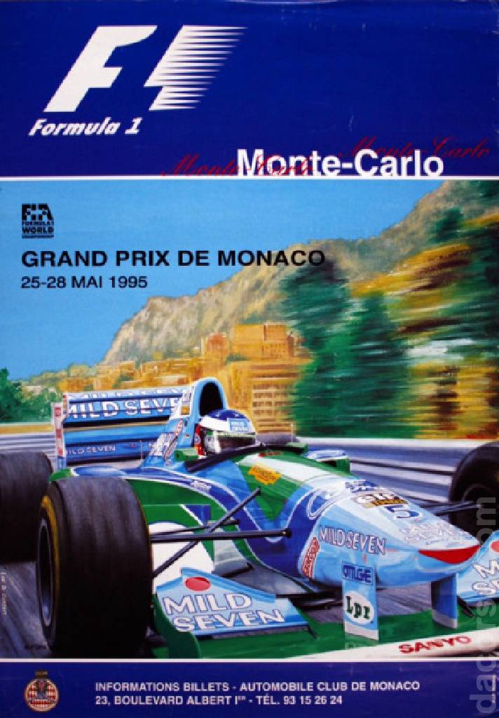 Image representing Grand Prix de Monaco 1995, FIA Formula One World Championship round 05, Monaco, 25 - 28 May 1995