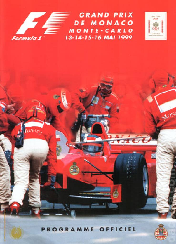 Poster of Grand Prix de Monaco 1999, FIA Formula One World Championship round 04, Monaco, 13 - 16 May 1999
