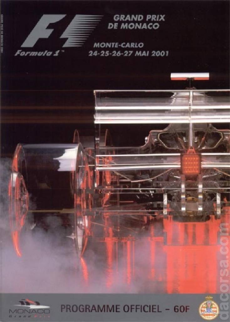 Poster of Grand Prix de Monaco 2001, FIA Formula One World Championship round 07, Monaco, 24 - 27 May 2001