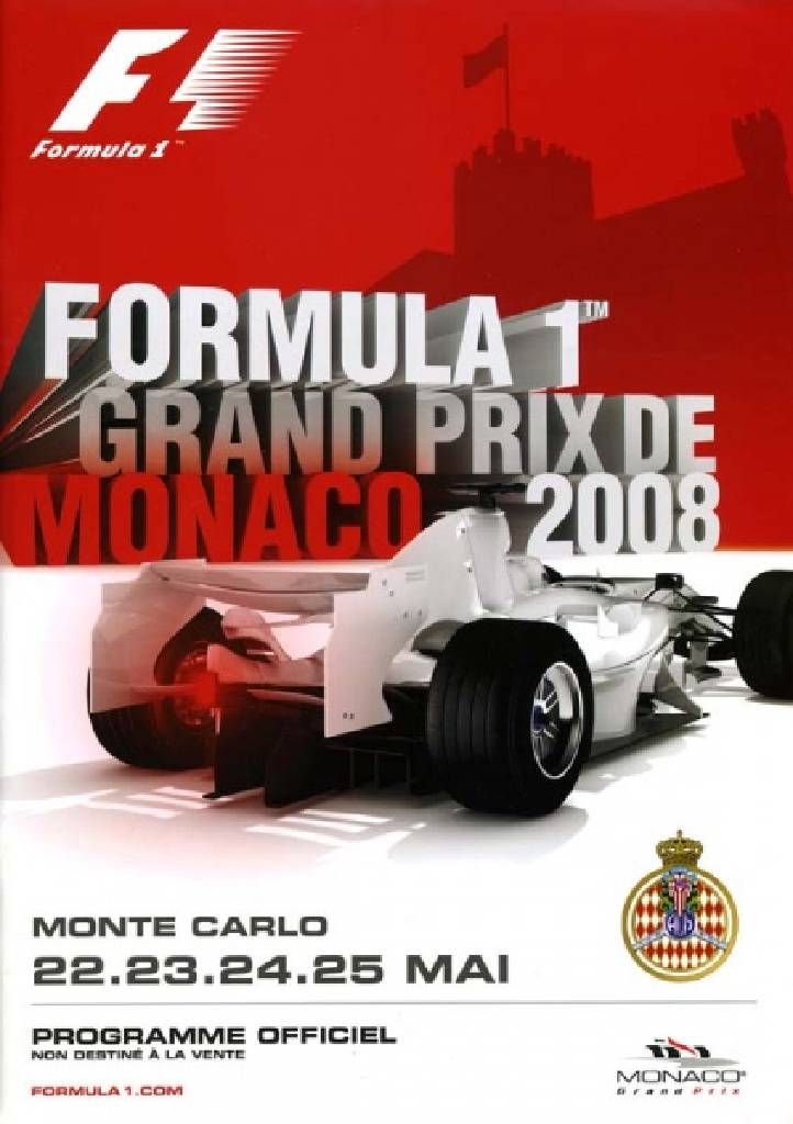 Image representing Grand Prix de Monaco 2008, FIA Formula One World Championship round 06, Monaco, 22 - 25 May 2008