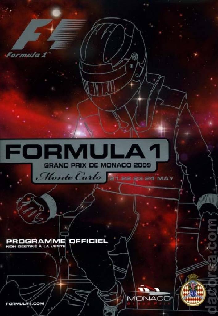 Poster of Grand Prix de Monaco 2009, FIA Formula One World Championship round 06, Monaco, 21 - 24 May 2009