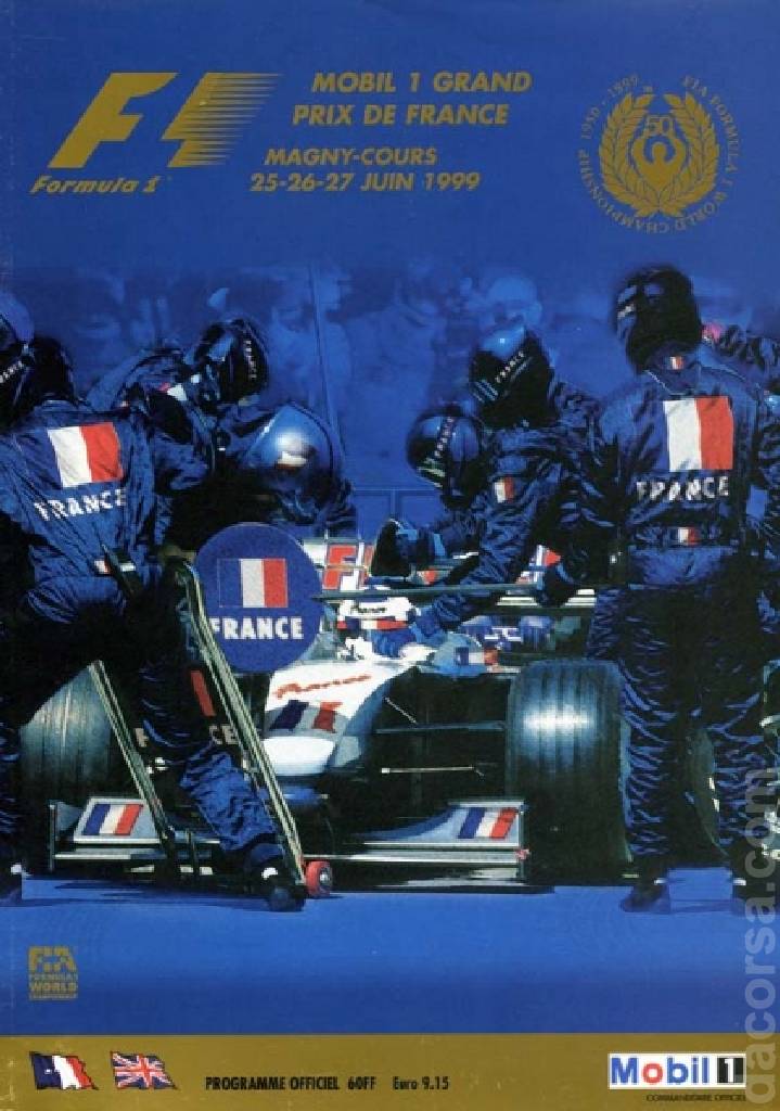 Poster of Grand Prix Mobil 1 de France 1999, FIA Formula One World Championship round 07, France, 25 - 27 June 1999