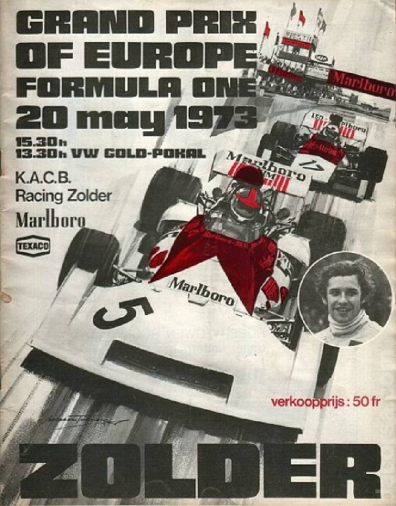 Poster of Grand Prix of Europe 1973, FIA Formula One World Championship round 05, Belgium, 20 May 1973