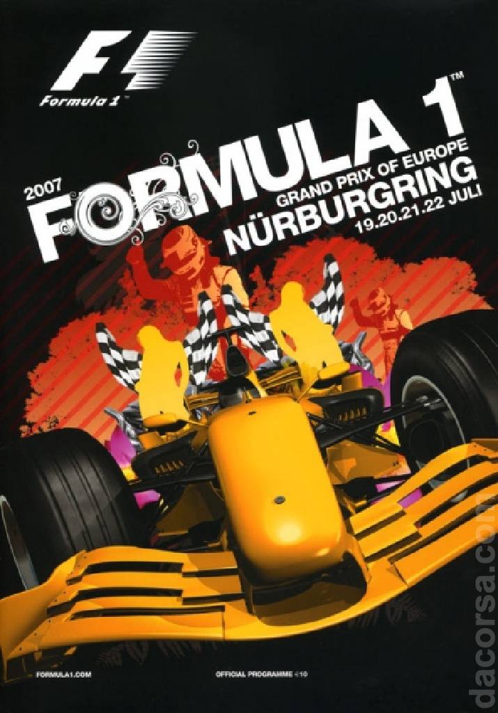 Poster of Grand Prix of Europe 2007, FIA Formula One World Championship round 10, Europe, 19 - 22 July 2007