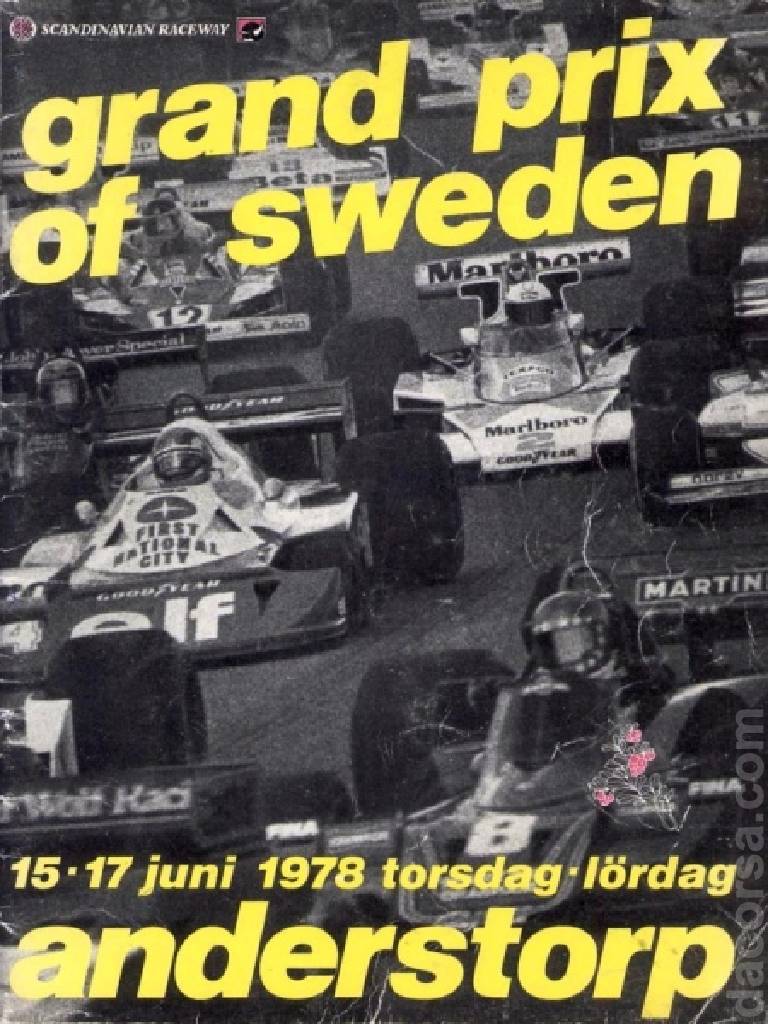 Poster of Grand Prix of Sweden 1978, FIA Formula One World Championship round 08, Sweden, 15 - 17 June 1978