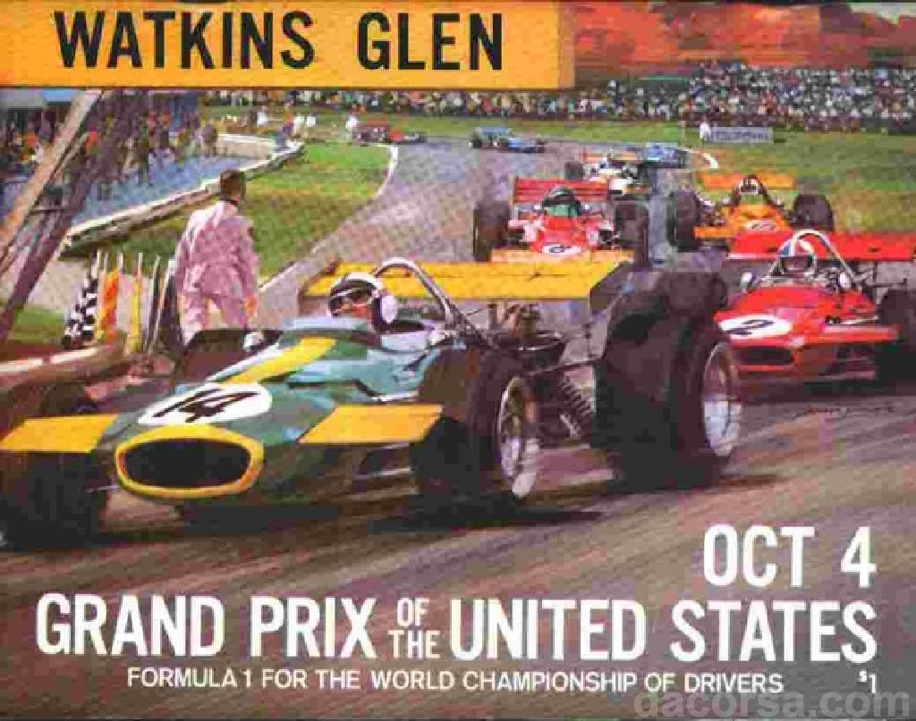 Poster of Grand Prix of the United States 1970, FIA Formula One World Championship round 12, United States, 4 October 1970