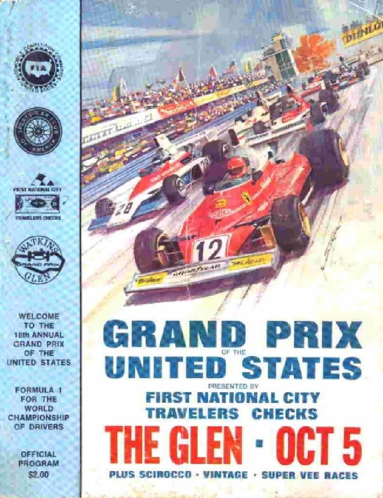 Poster of Grand Prix of the United States 1975, FIA Formula One World Championship round 14, United States, 5 October 1975