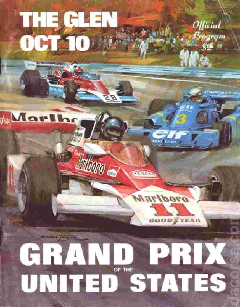 Poster of Grand Prix of the United States 1976, FIA Formula One World Championship round 15, United States, 10 October 1976