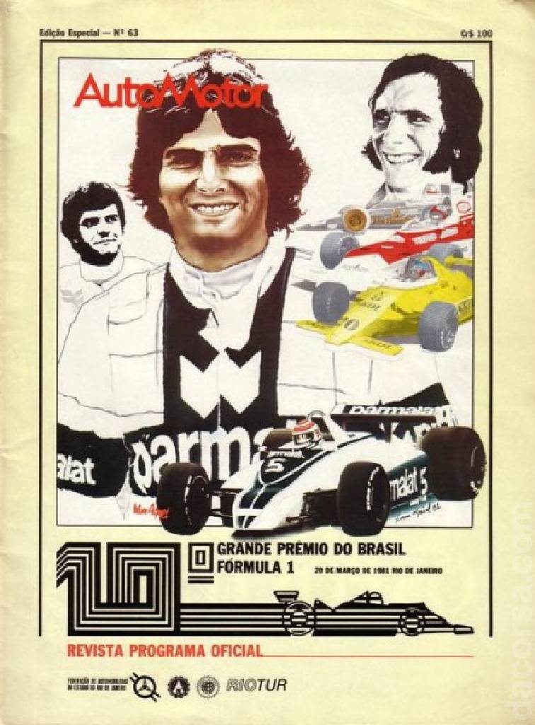 Poster of Grande Premio do Brasil 1981, FIA Formula One World Championship round 02, Brazil, 29 March 1981