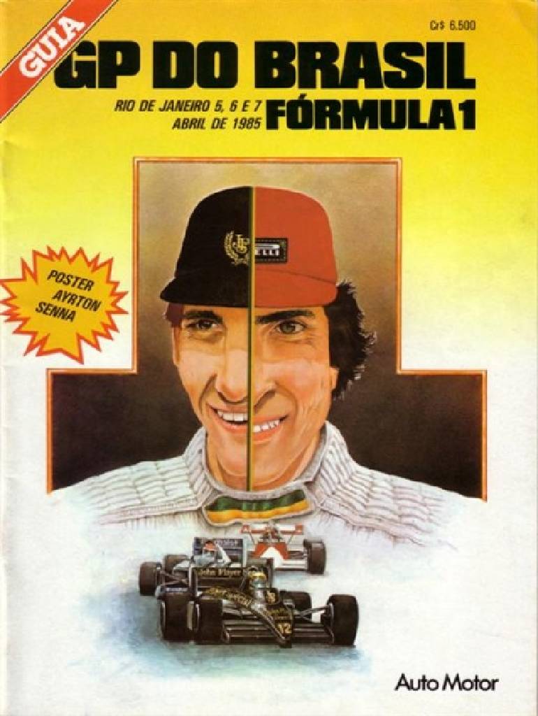 Poster of Grande Premio do Brasil 1985, FIA Formula One World Championship round 01, Brazil, 5 - 7 April 1985