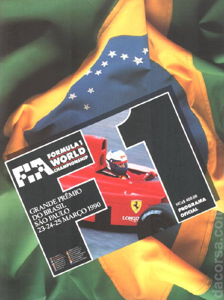 Poster of Grande Premio do Brasil 1990, FIA Formula One World Championship round 02, Brazil, 23 - 25 March 1990