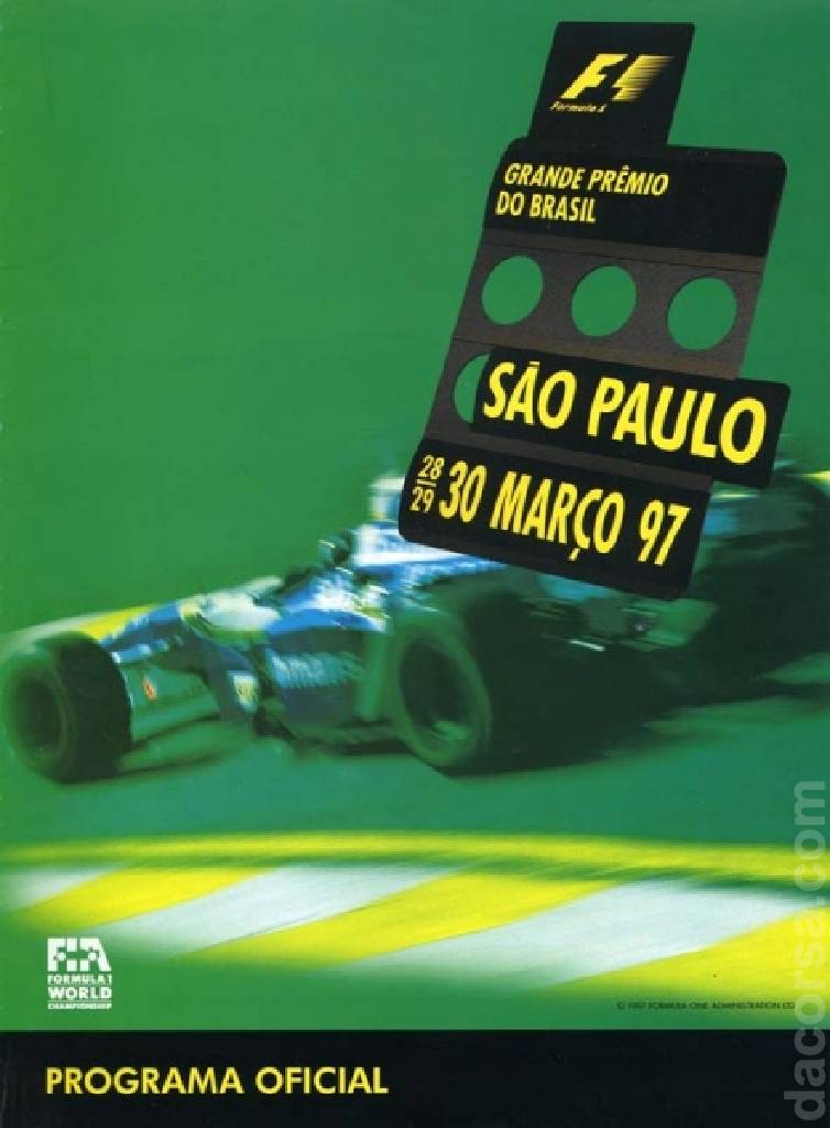 Poster of Grande Premio do Brasil 1997, FIA Formula One World Championship round 02, Brazil, 28 - 30 March 1997