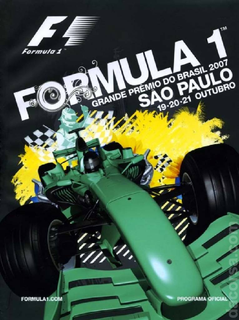 Poster of Grande Premio do Brasil 2007, FIA Formula One World Championship round 17, Brazil, 19 - 21 October 2007