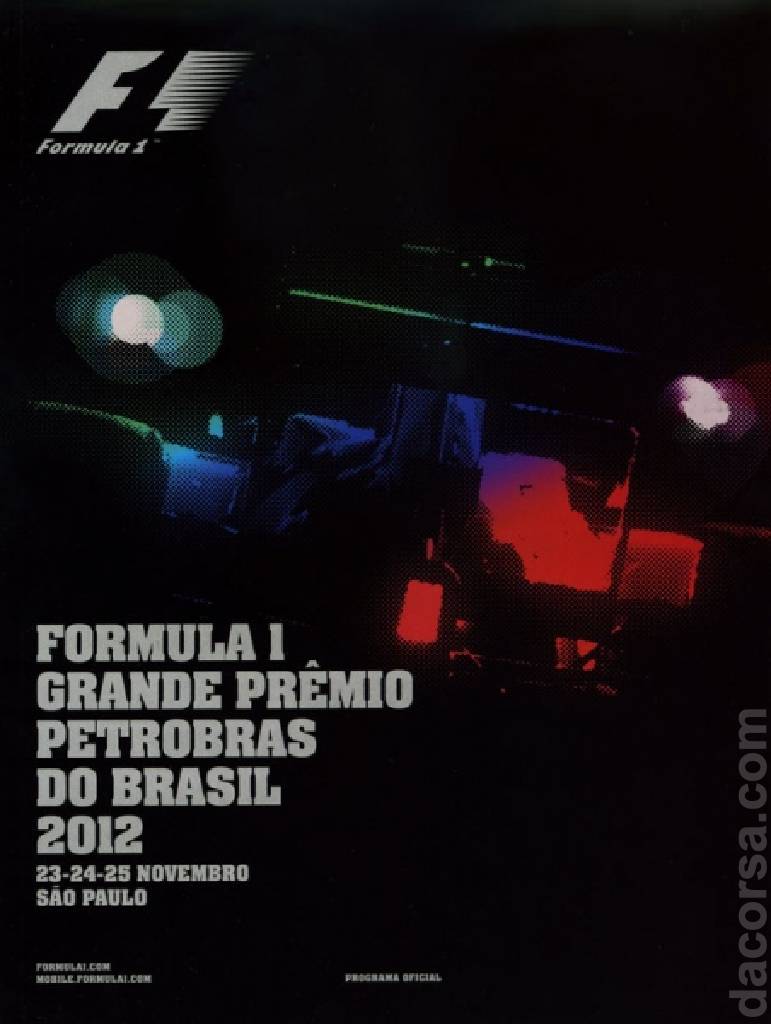 Poster of Grande Premio do Brasil 2012, FIA Formula One World Championship round 20, Brazil, 23 - 25 November 2012