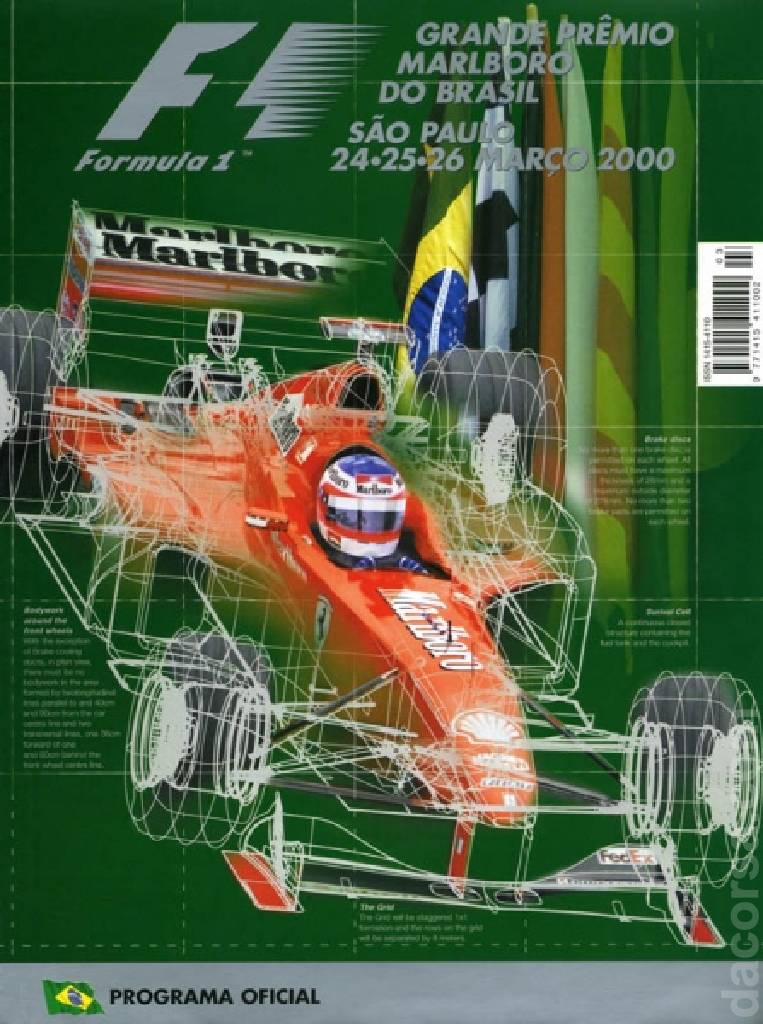 Poster of Grande Premio Marlboro do Brasil 2000, FIA Formula One World Championship round 02, Brazil, 24 - 26 March 2000