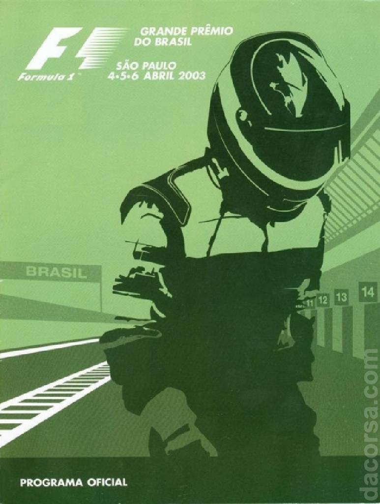 Poster of Grande Premio Marlboro do Brasil 2003, FIA Formula One World Championship round 03, Brazil, 4 - 6 April 2003
