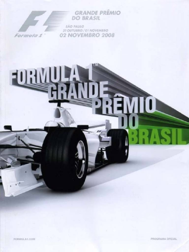 Poster of Grande Premio Santander do Brasil 2008, FIA Formula One World Championship round 18, Brazil, 31 October - 2 November 2008