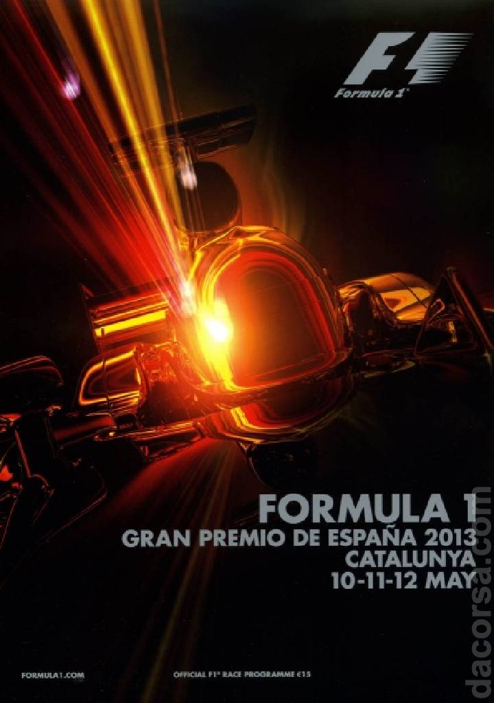 Poster of GranPremio de Espana 2013, FIA Formula One World Championship round 05, Spain, 10 - 12 May 2013