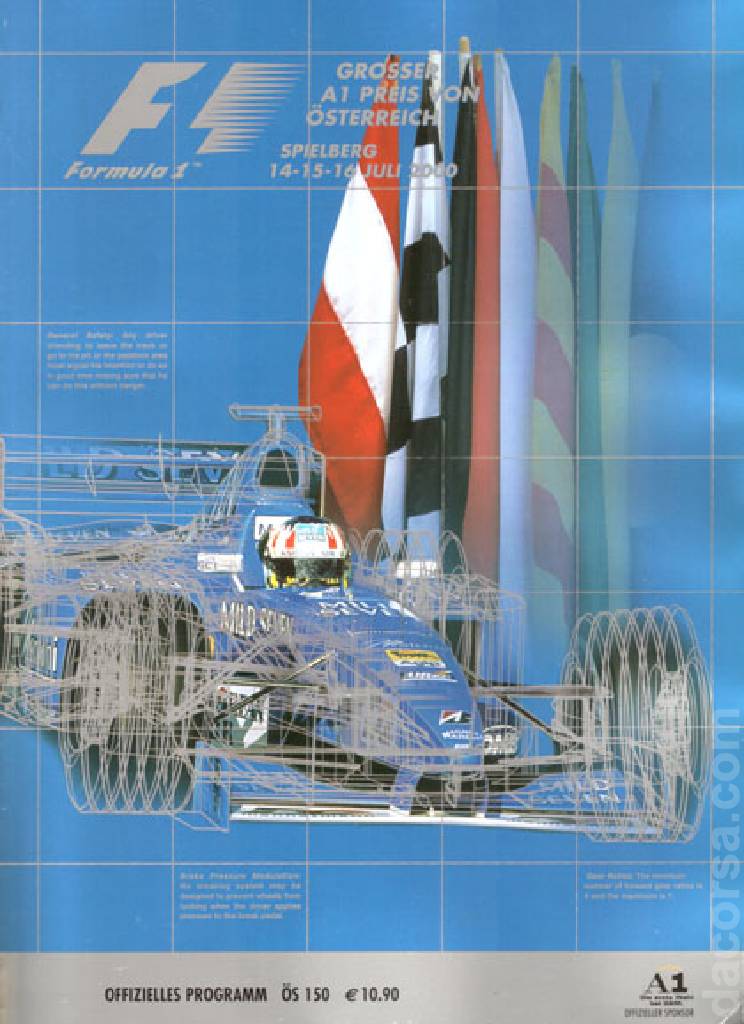 Poster of Grosser A1 Preis von Osterreich 2000, FIA Formula One World Championship round 10, Austria, 14 - 16 July 2000