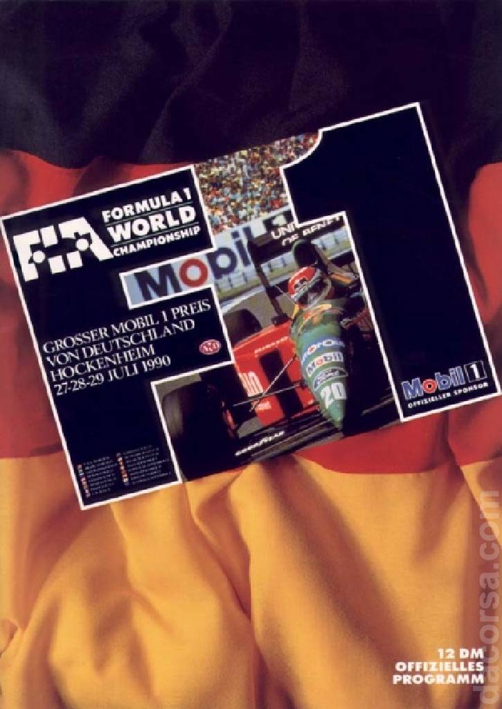Image representing Grosser Mobil 1 Preis von Deutschland 1990, FIA Formula One World Championship round 09, Germany, 27 - 29 July 1990