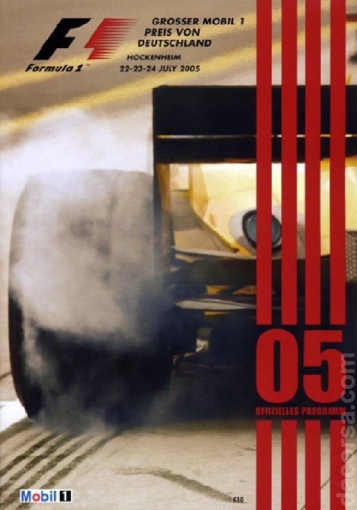 Poster of Grosser Mobil 1 Preis von Deutschland 2005, FIA Formula One World Championship round 12, Germany, 22 - 24 July 2005