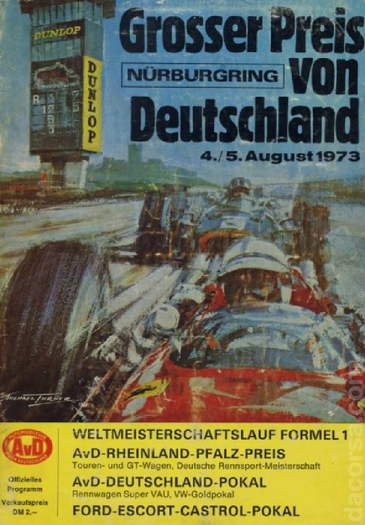 Poster of Grosser Preis von Deutschland 1973, FIA Formula One World Championship round 11, Germany, 4 - 5 August 1973