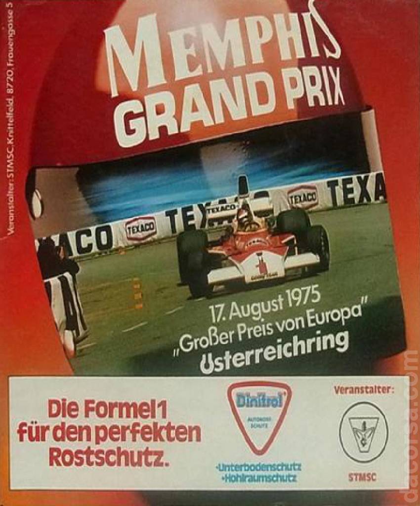 Poster of Grosser Preis von Osterreich 1975, FIA Formula One World Championship round 12, Austria, 17 August 1975