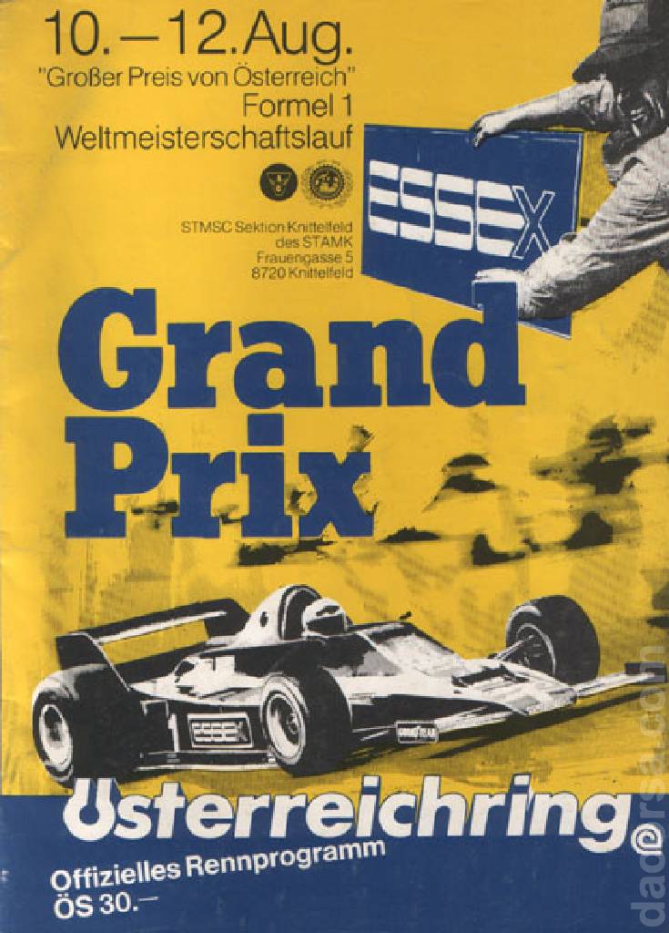 Poster of Grosser Preis von Osterreich 1979, FIA Formula One World Championship round 11, Austria, 10 - 12 August 1979