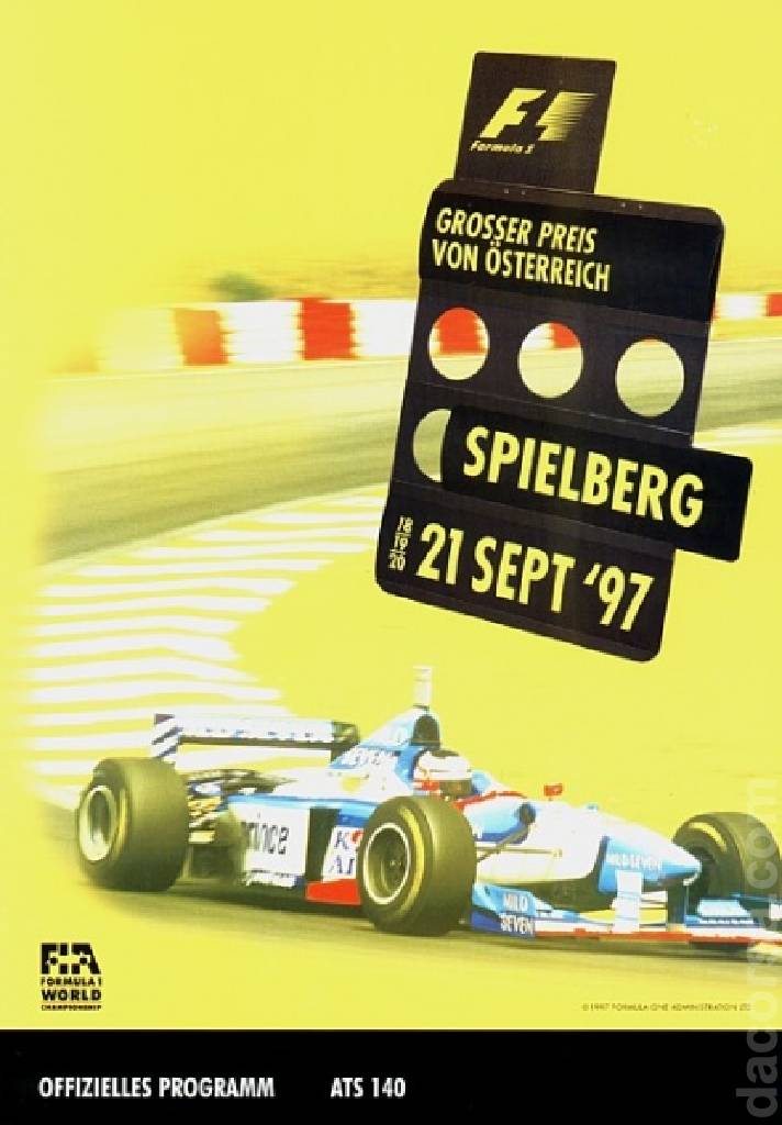 Image representing Grosser Preis von Osterreich 1997, FIA Formula One World Championship round 14, Austria, 18 - 21 September 1997