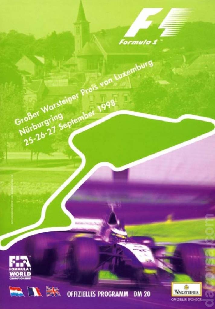 Image representing Grosser Warsteiner Preis von Luxemburg 1998, FIA Formula One World Championship round 15, Luxembourg, 25 - 27 September 1998