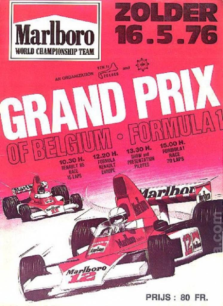 Image representing Grote Prijs van Belgie 1976, FIA Formula One World Championship round 05, Belgium, 16 May 1976