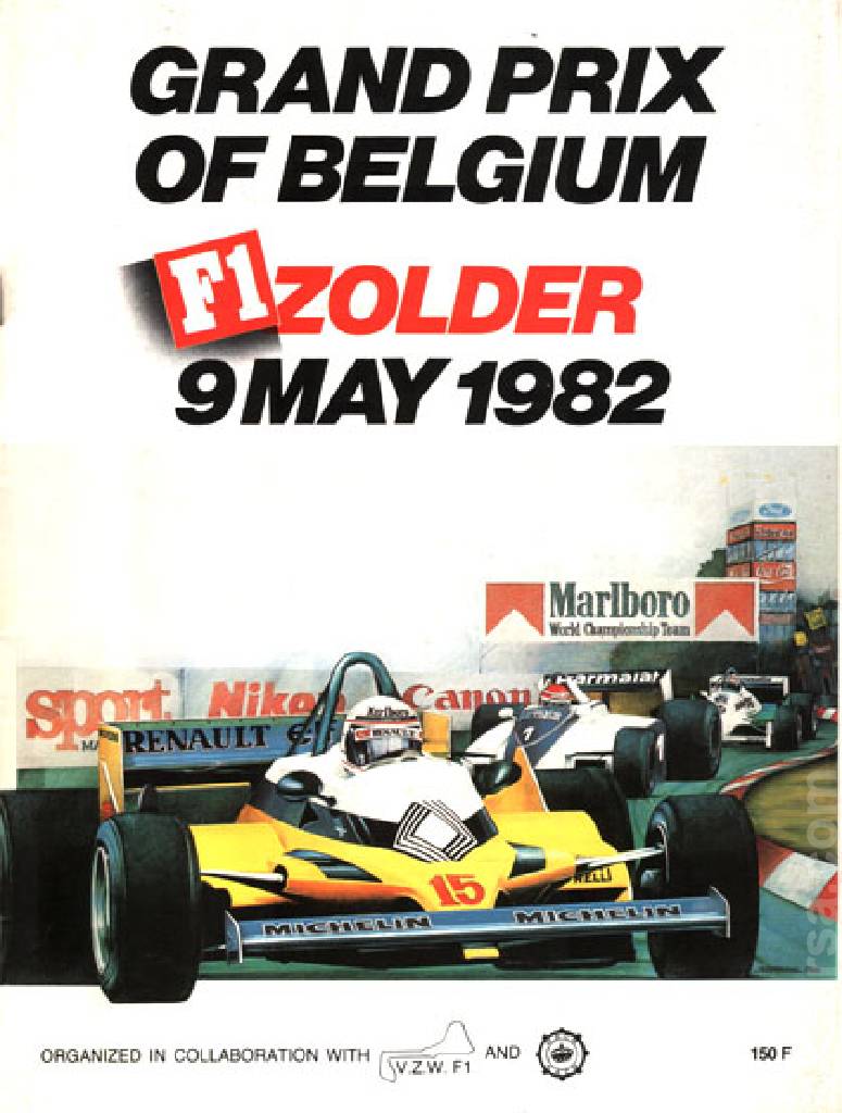 Poster of Grote Prijs van Belgie 1982, FIA Formula One World Championship round 05, Belgium, 8 - 9 May 1982