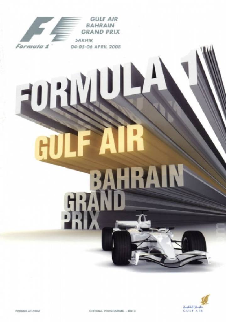 Image representing Gulf Air Bahrain Grand Prix 2008, FIA Formula One World Championship round 03, Bahrain, 4 - 6 April 2008
