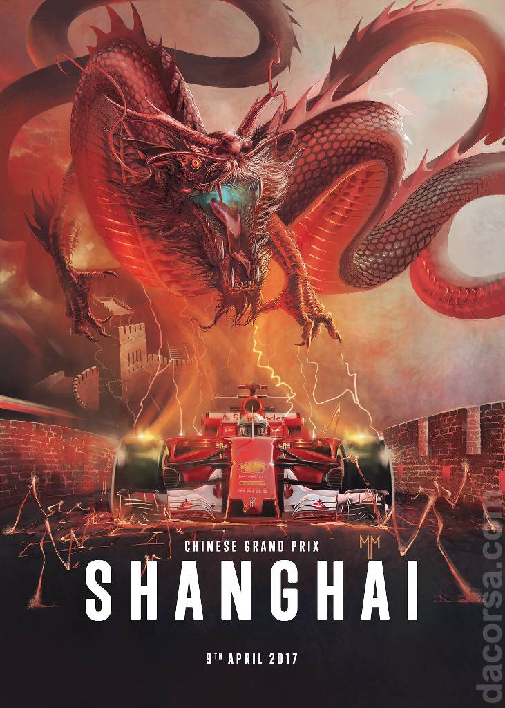 Poster of Heineken Chinese Grand Prix 2017, FIA Formula One World Championship round 02, China, 7 - 9 April 2017
