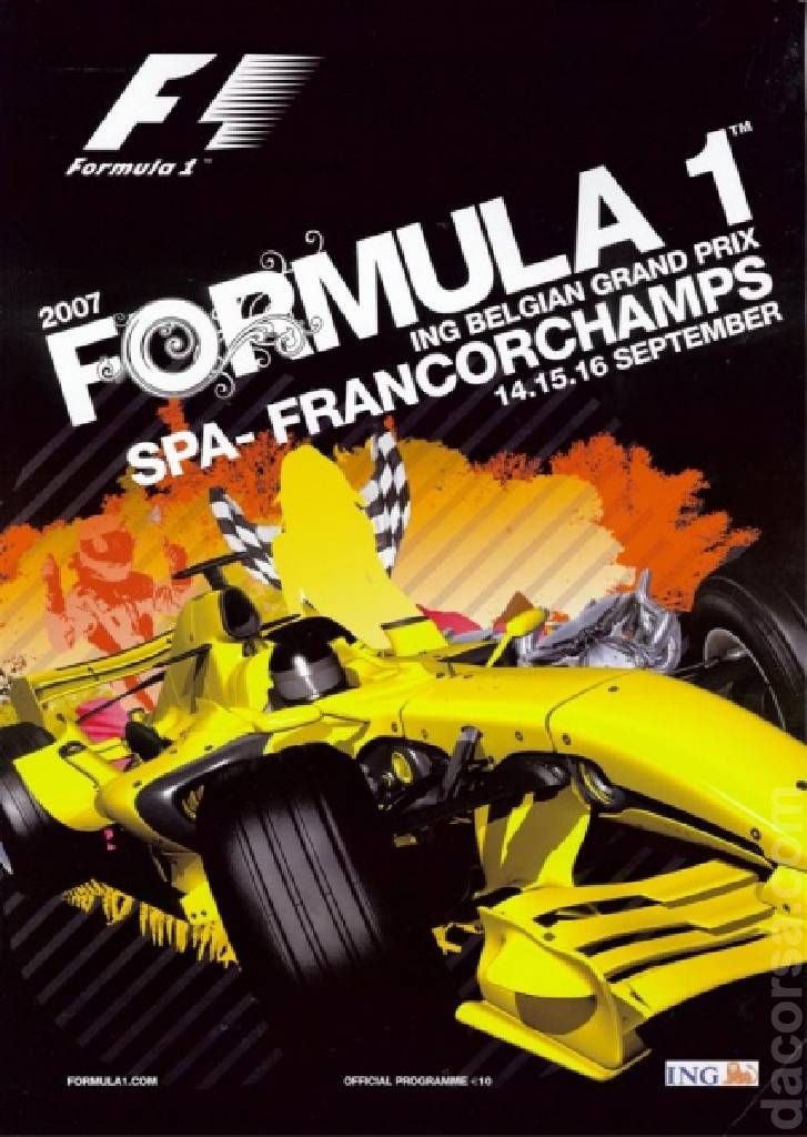 Image representing ING Belgian Grand Prix 2007, FIA Formula One World Championship round 14, Belgium, 14 - 16 September 2007