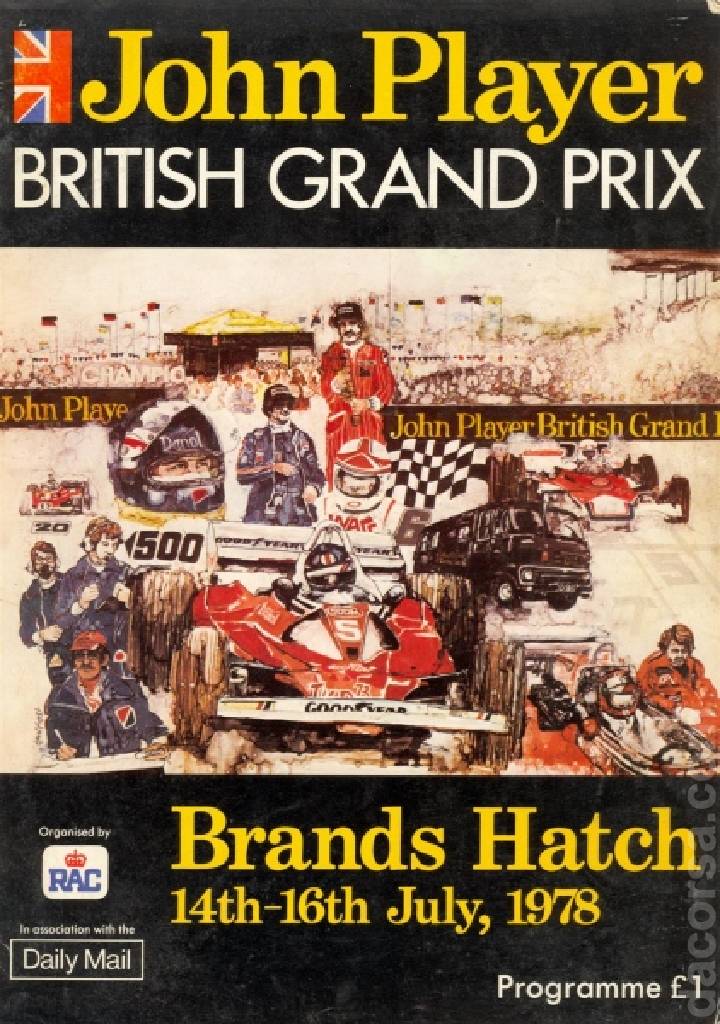 Image representing John Player British Grand Prix 1978, FIA Formula One World Championship round 10, United Kingdom, 14 - 16 July 1978