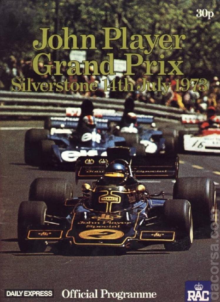 Poster of John Player Grand Prix 1973, FIA Formula One World Championship round 09, United Kingdom, 14 July 1973