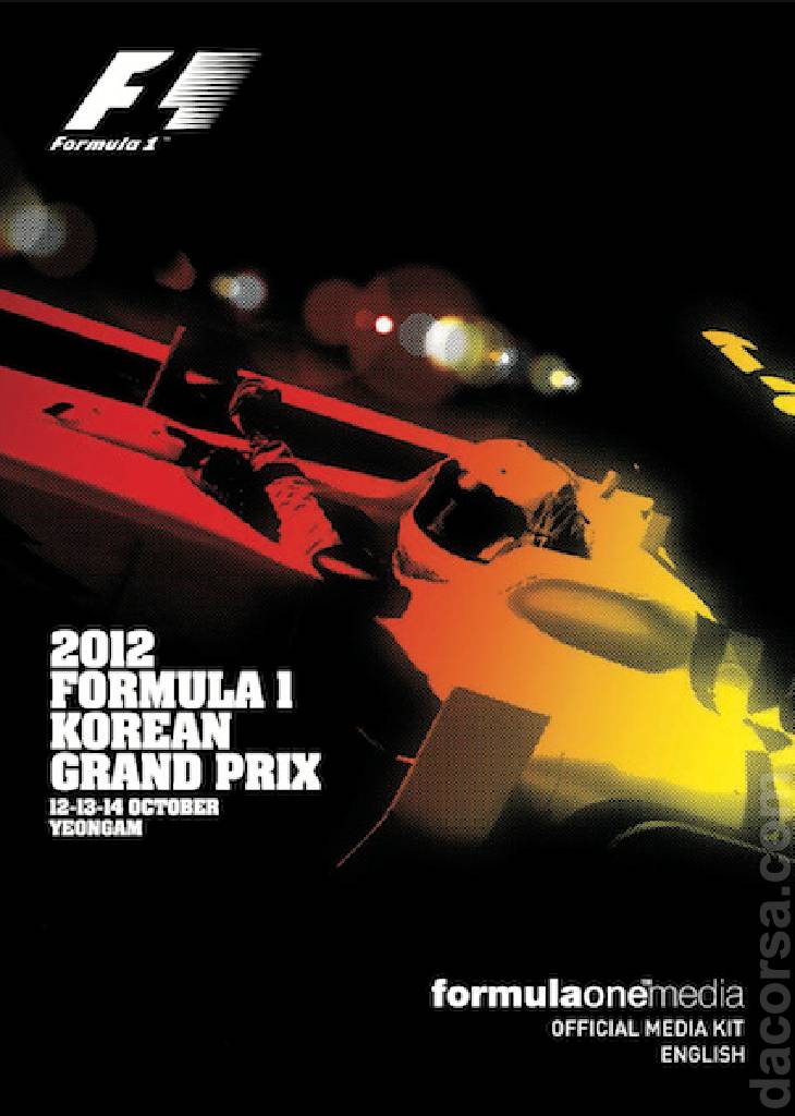 Image representing Korean Grand Prix 2012, FIA Formula One World Championship round 16, South Korea, 12 - 14 October 2012