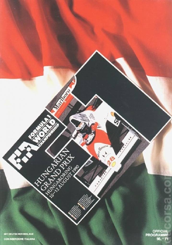 Poster of Magyar Nagydij 1990, FIA Formula One World Championship round 10, Hungary, 10 - 12 August 1990