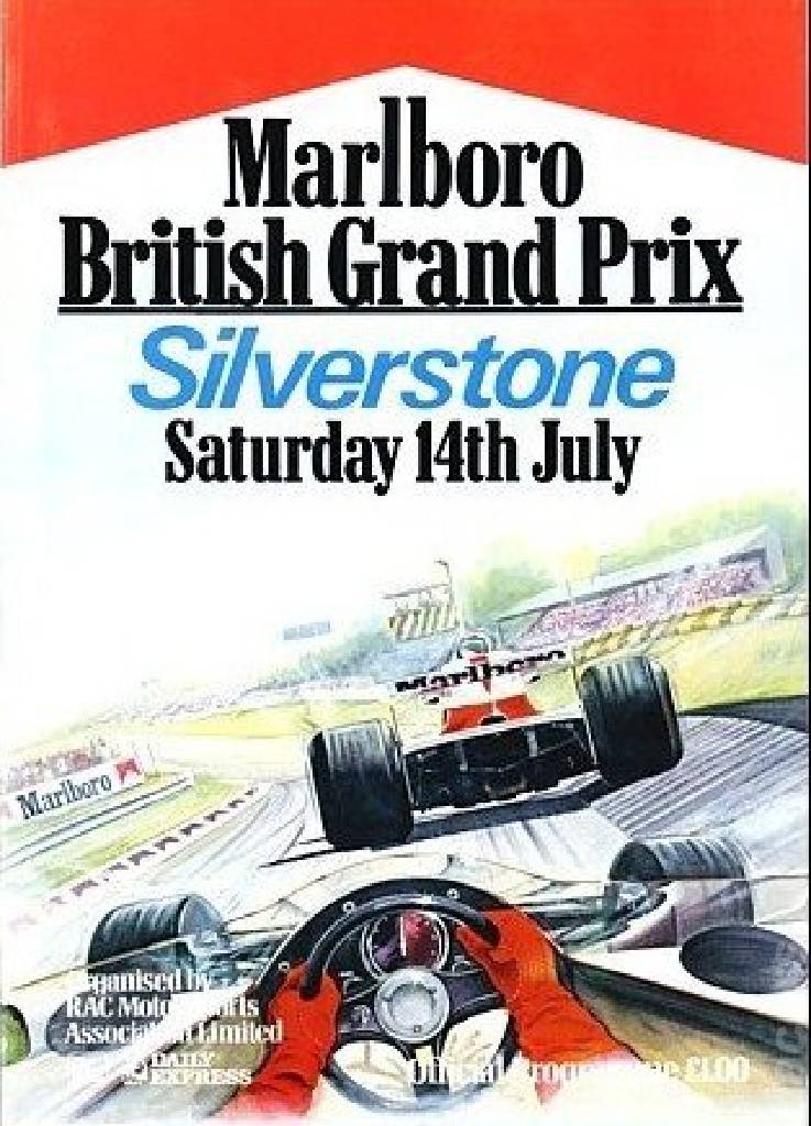 Poster of Marlboro British Grand Prix 1979, FIA Formula One World Championship round 09, United Kingdom, 14 July 1979
