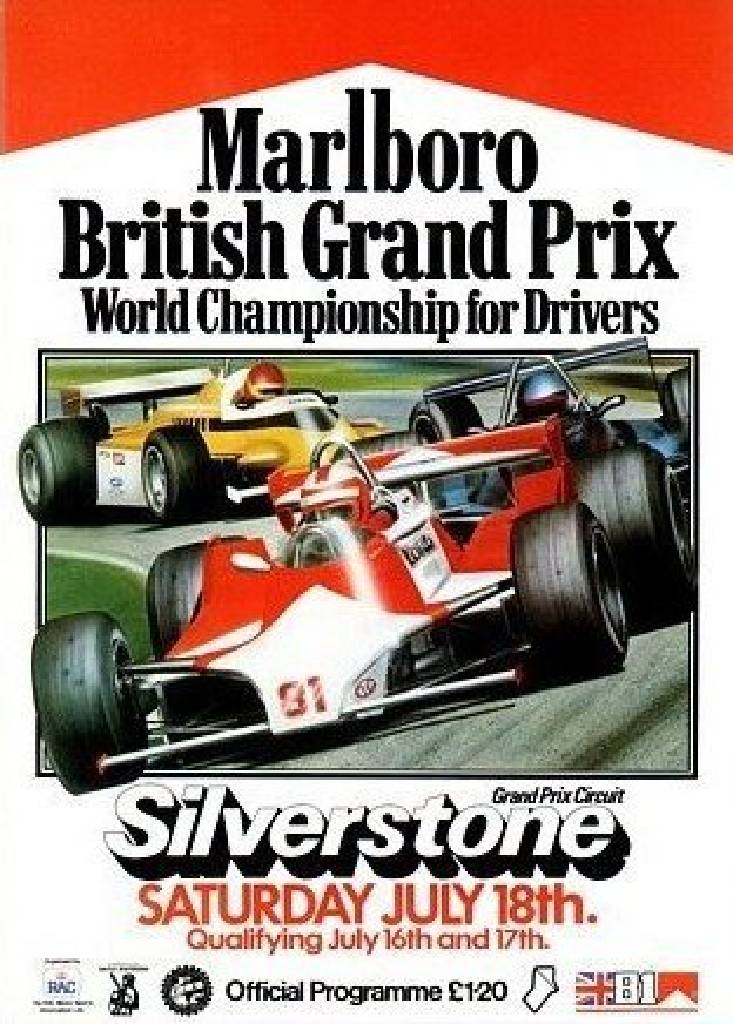 Poster of Marlboro British Grand Prix 1981, FIA Formula One World Championship round 09, United Kingdom, 16 - 18 July 1981