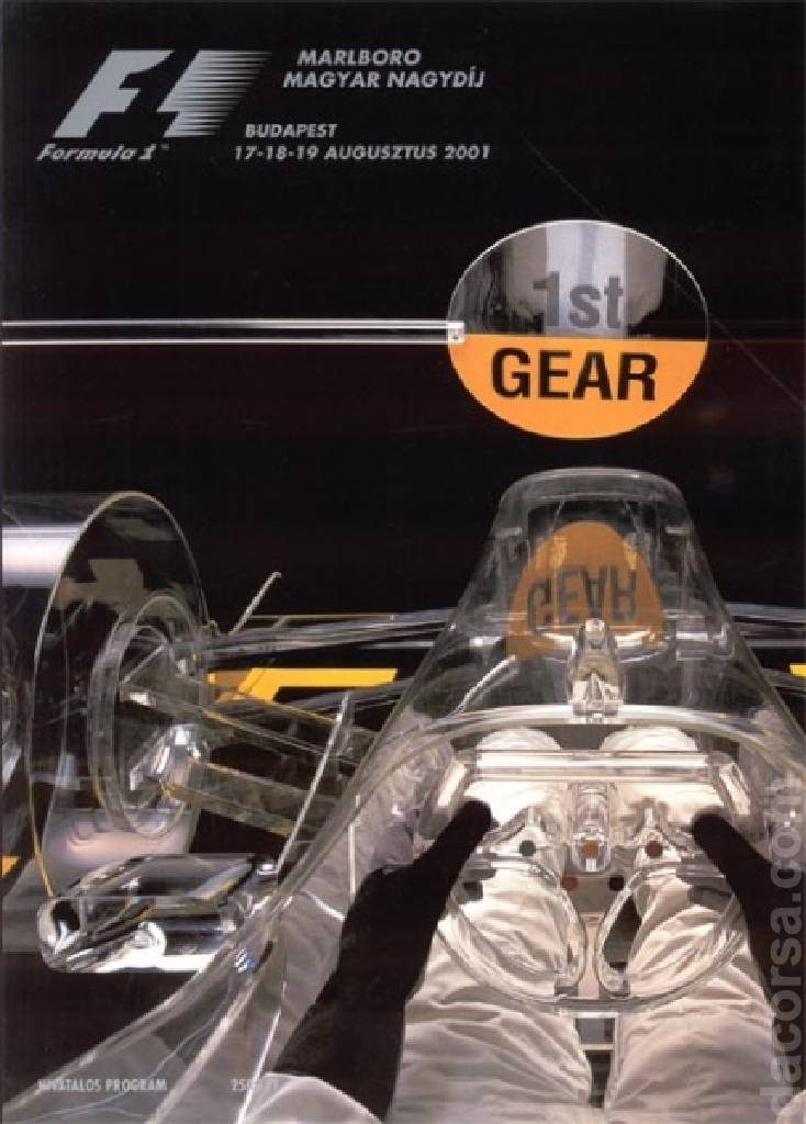 Poster of Marlboro Magyar Nagydij 2001, FIA Formula One World Championship round 13, Hungary, 17 - 19 August 2001