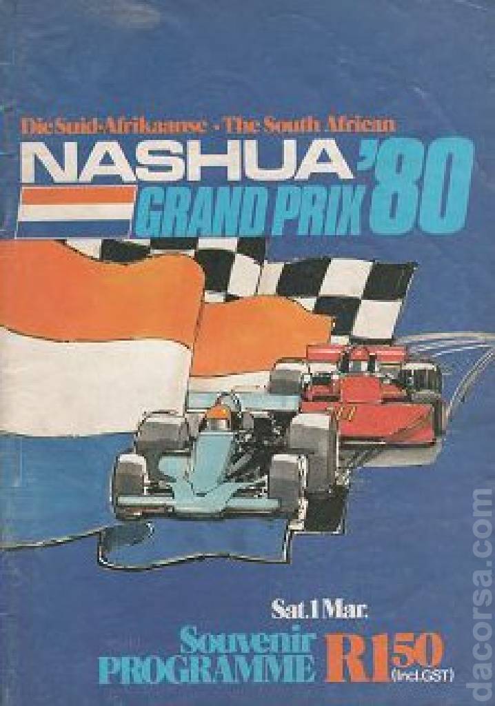 Poster of Nashua Grand Prix of South Africa 1980, FIA Formula One World Championship round 03, South Africa, 1 March 1980